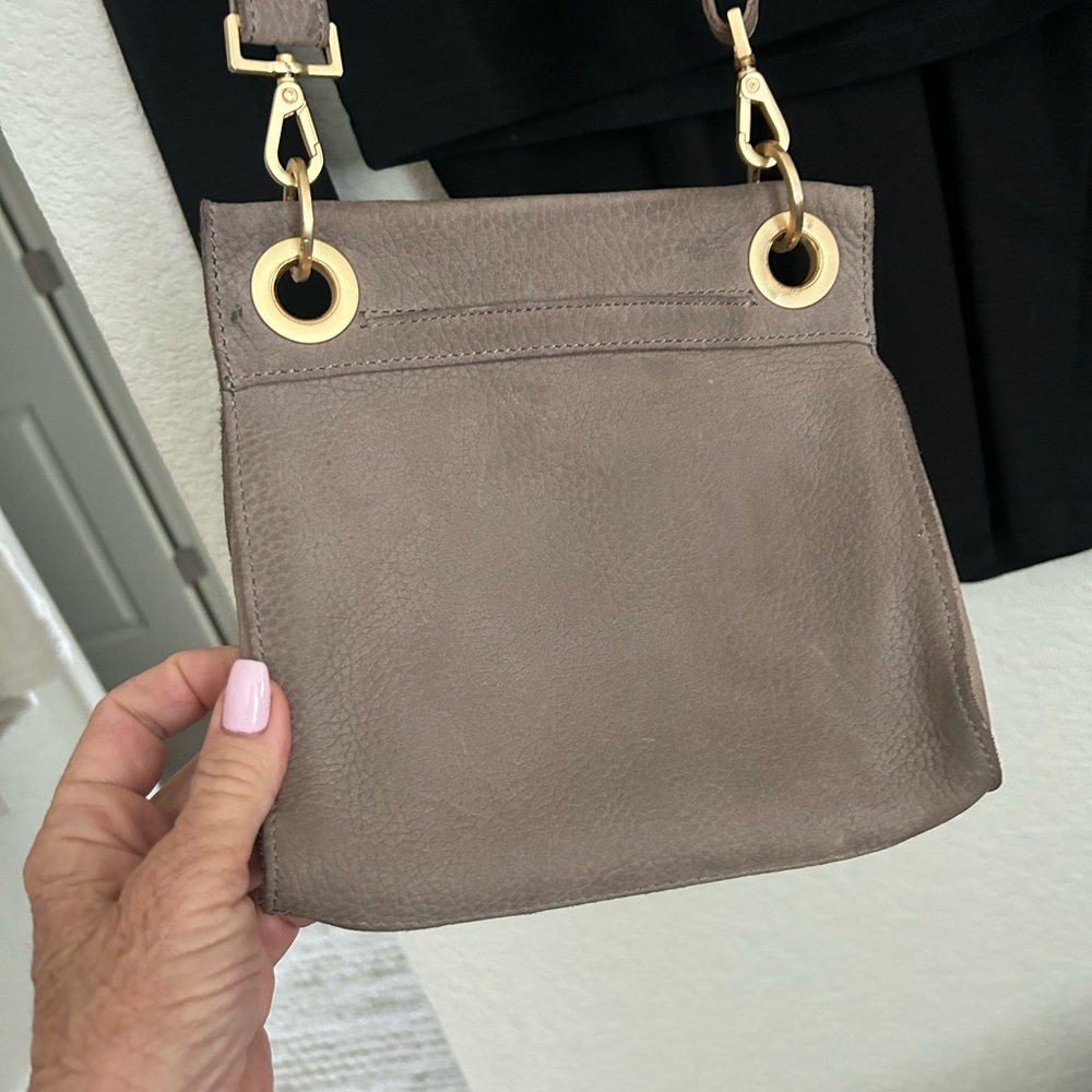 Hammit "Tony" Small Pewter Crossbody - gold brushed accents - Picture 9 of 10